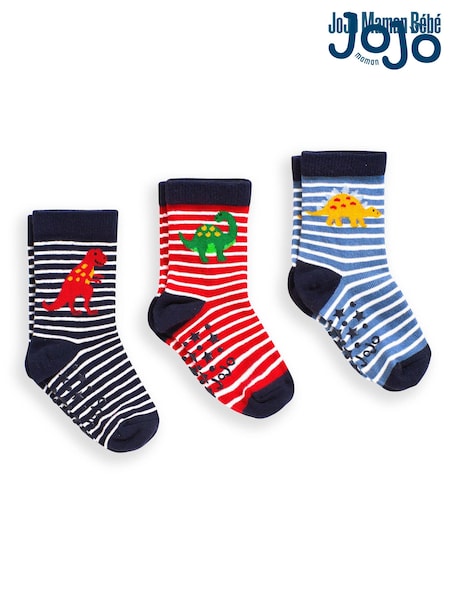 JoJo Maman Bébé 3-Pack Dino Socks (D51876) | 15 €