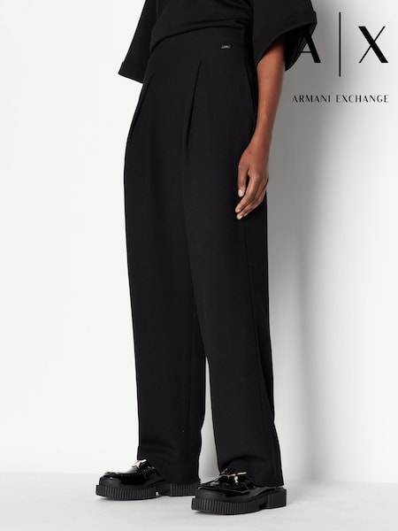 Armani Exchange Wide Leg Black Trousers (D52081) | €50