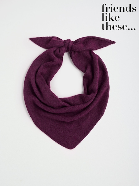 Burgundy Red - Friends Like These Oversized Brushed Triangle Scarf