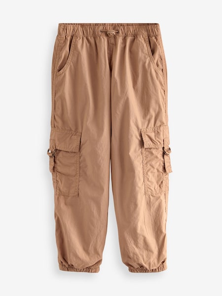 Rdečerjava/rjava - Jersey Lined Parachute Cargo Trousers (3-16yrs) (D53121) | € 15 - € 19
