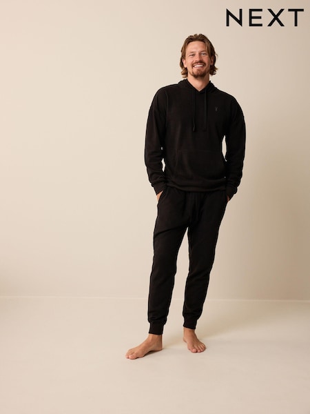 Negru - Thermal Hooded Pyjama Set (D53536) | 143 LEI