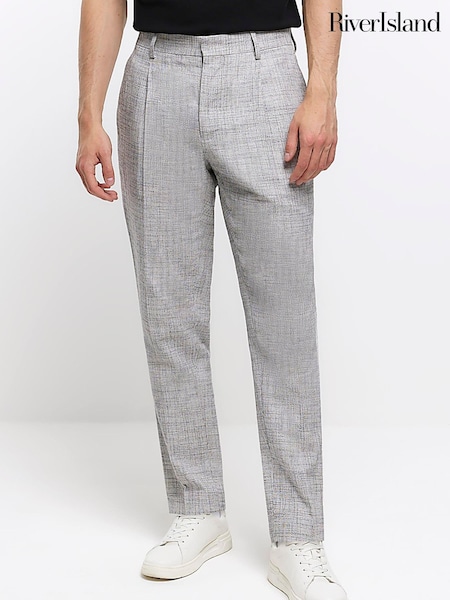 River Island Grey Texture Suit: Trousers (D53614) | €27