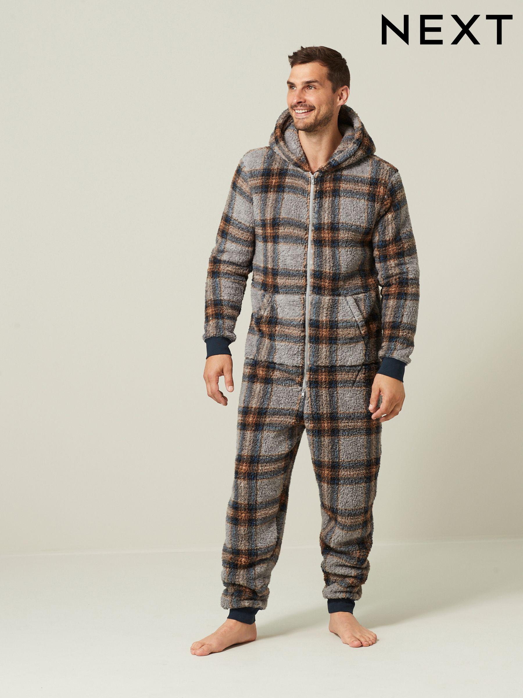 Men s All In One Onesie Pyjamas Nightwear Next