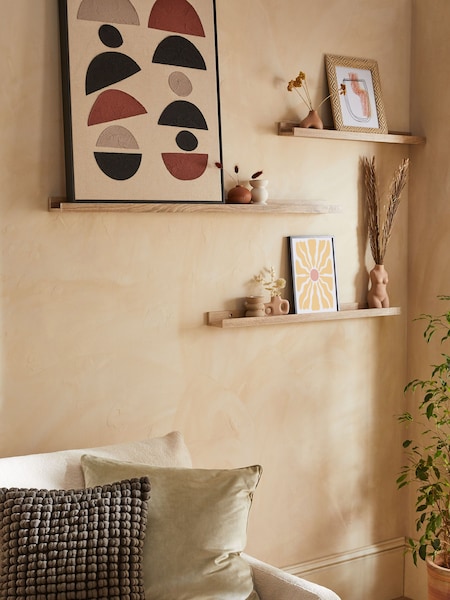 Oak Picture Ledge Wall Shelf (D54404) | €13 - €23.50