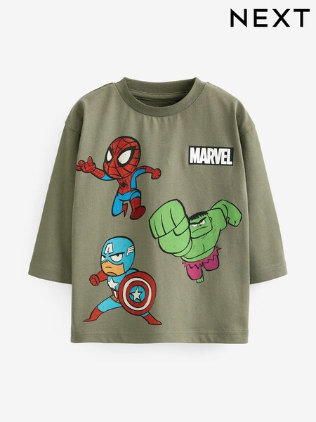 Khaki Green Spider-Man License T-Shirt (3mths-8yrs) (D54727) | €7 - €8