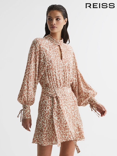 Reiss Teya Animal Print Mini Dress (D54765) | ‏1,426 د.إ.‏
