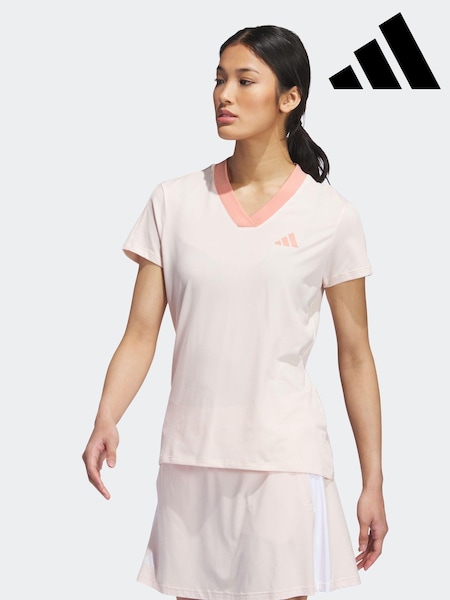 Blassrosa - adidas Golf Made With Nature Top (D54961) | 30 €