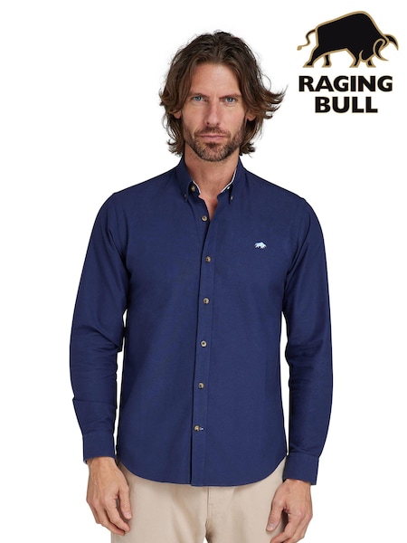 Raging Bull 100% Cotton Classic Long Sleeve Oxford Shirt (D55177) | €84 - €99