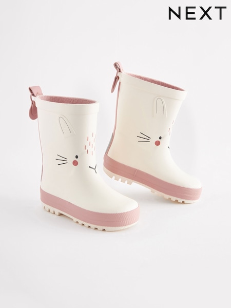 White Bunny Print Wellies (D55594) | €19 - €21
