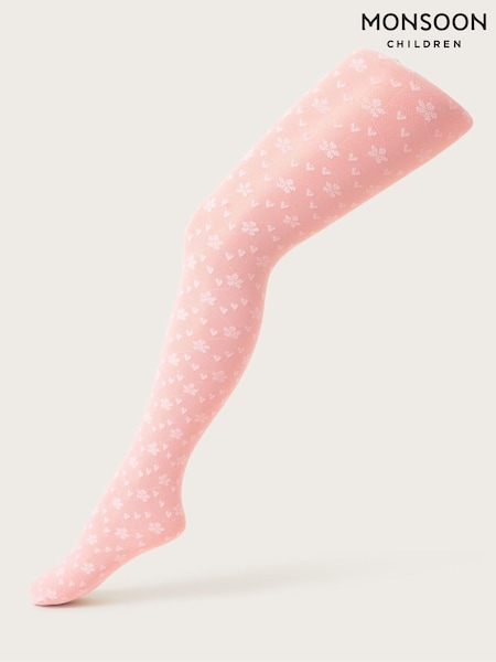 Monsoon Lacey Love Heart Tights (D56134) | 67 LEI - 74 LEI