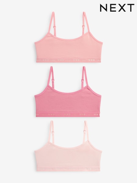 rožnata - Strappy Crop Top 3 Pack (5-16yrs) (D56544) | € 7 - € 10