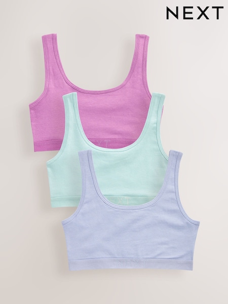 Pink/Violett - Crop Tops 3 Pack (5-16yrs) (D56555) | 7 € - 11 €