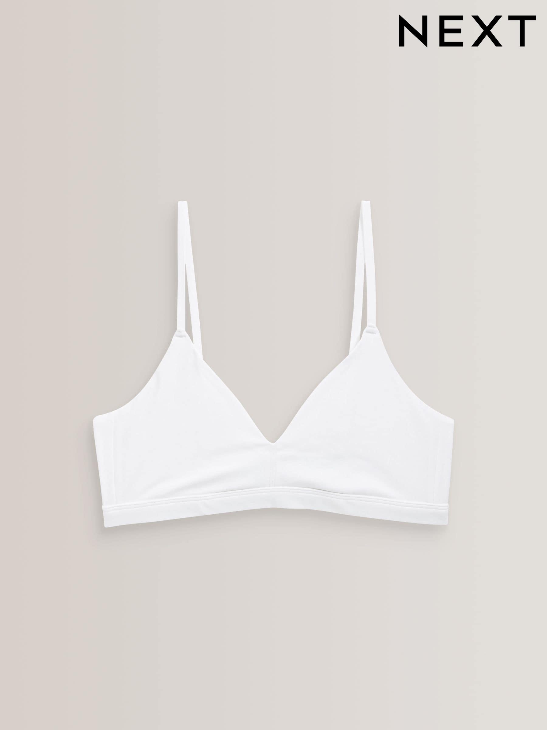 White plain bralette deals
