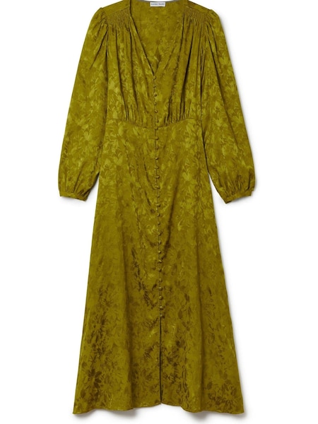Another Sunday Button Through Jacquard Midi Dress (D56706) | €46