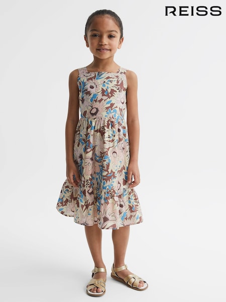 Reiss Lilac Marcie 4-9 yrs Printed Strappy Dress (D56891) | ₪401
