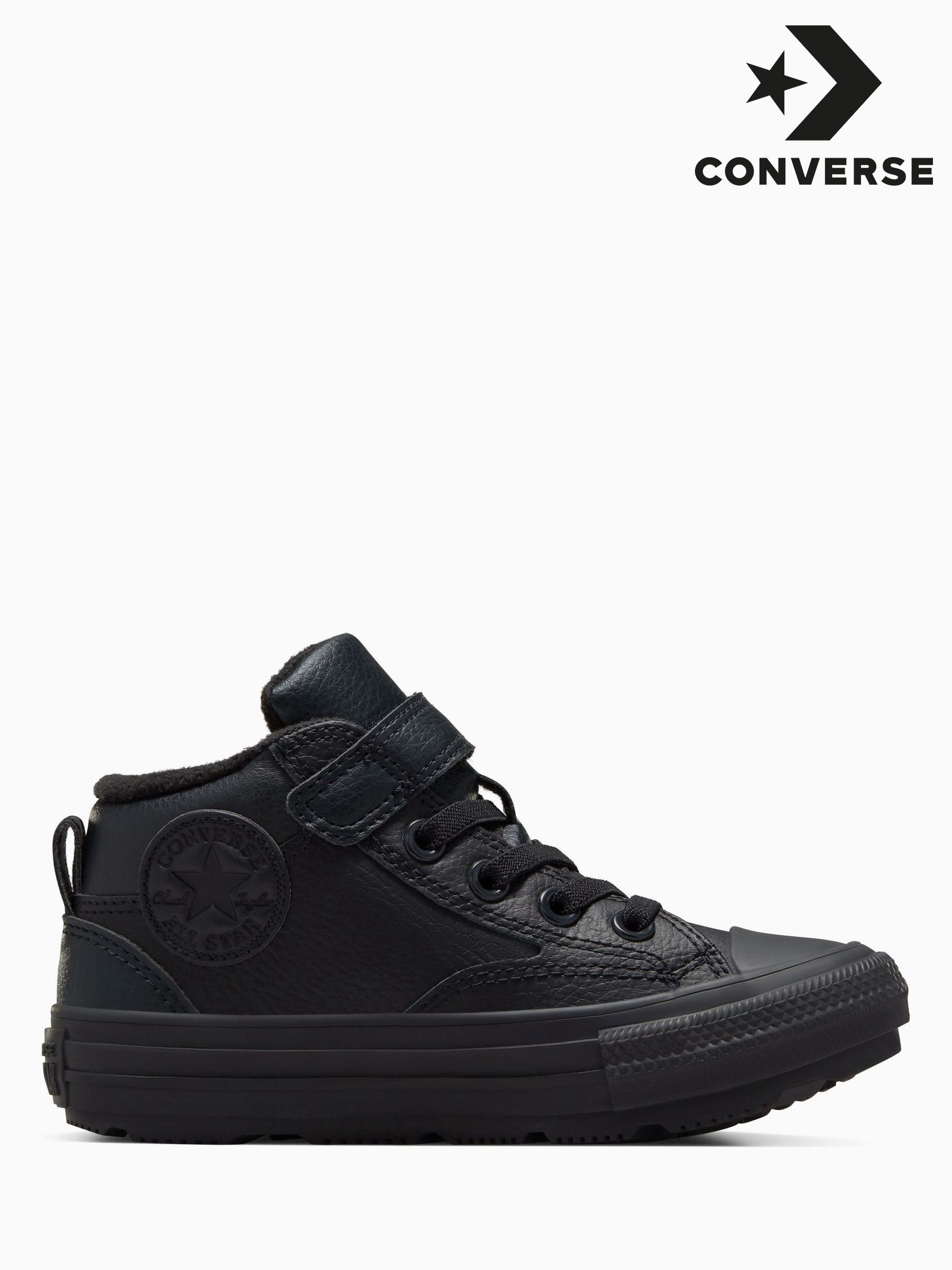 girls high top converse black