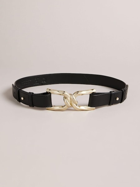 Ted Baker Chelt Black Twisted Buckle Belt (D57136) | €31