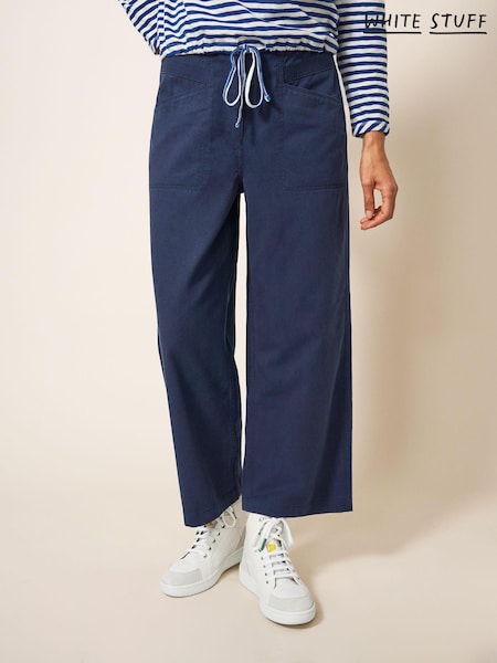 Albastru - Pantaloni largi White Stuff Harper (D57259) | 260 LEI