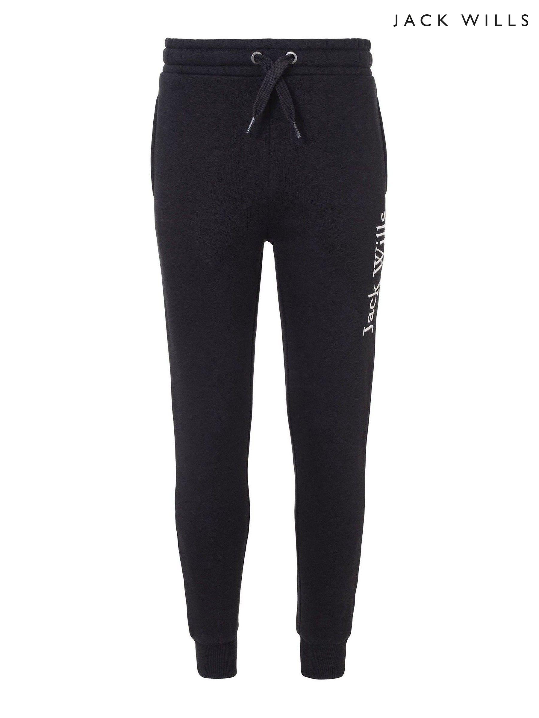 Jack wills black joggers 2025