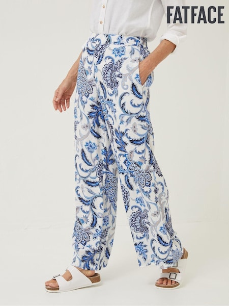 FatFace Natural Palace Floral Palazzo Trousers (D57544) | €37