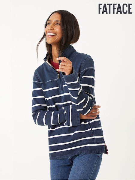 FatFace Blue Airlie Classic Breton Sweatshirt (D57556) | €34