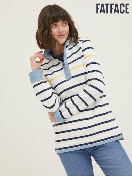 FatFace Natural Airlie Striped Sweatshirt (D57580) | €37