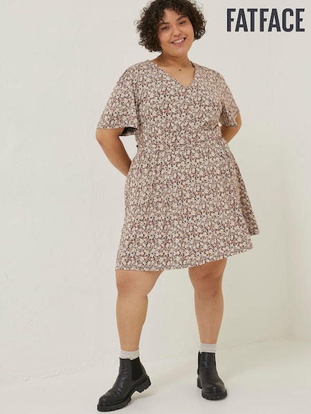 FatFace Red Fiona Meadow Jersey Dress (D57781) | €24