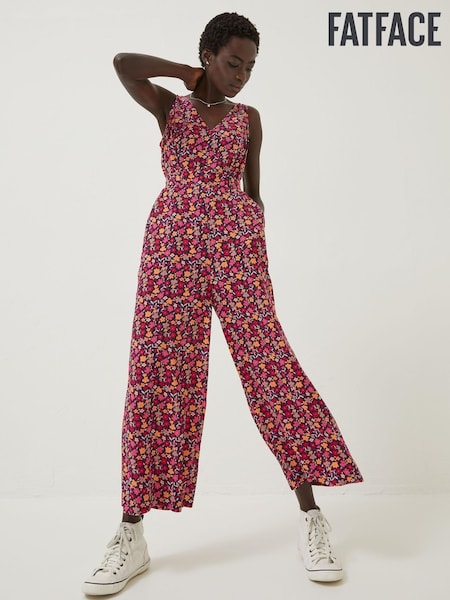 FatFace Red Aderyn Retro Ditsy Jumpsuit (D57786) | €37