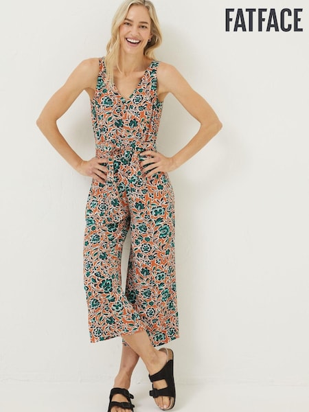 FatFace Orange Aderyn Sketched Jumpsuit (D57787) | €37