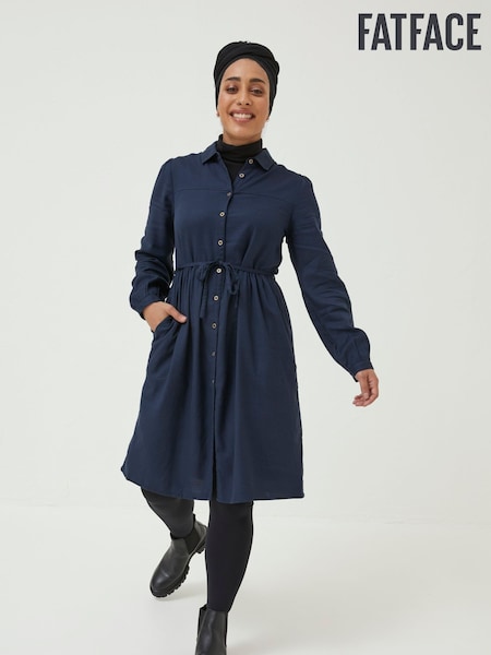 FatFace Blue Corby Shirt Dress (D57854) | €35