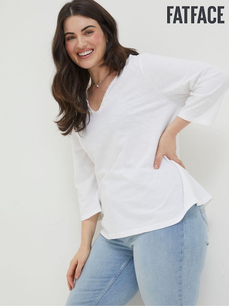 FatFace White Porter T-Shirt (D57863) | AED163