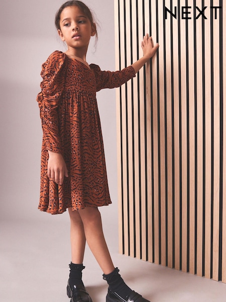 Animal - Printed Ruched Sleeve Dress (3-16yrs) (D58184) | 4 € - 6 €