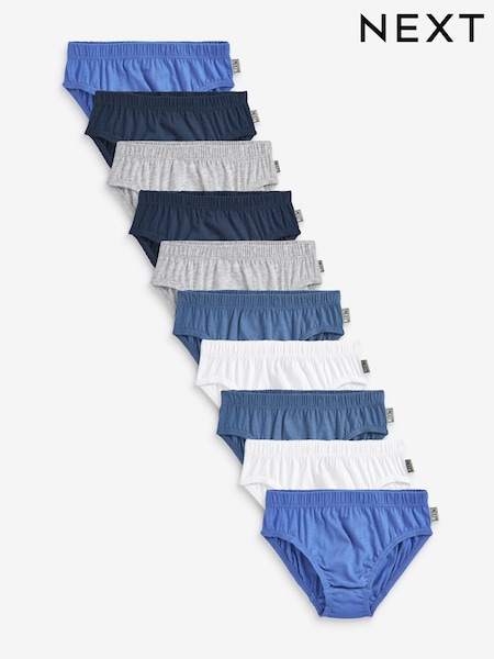 Blau - 100% Cotton Briefs 10 Pack (1.5-16yrs) (D58262) | 14 € - 18 €
