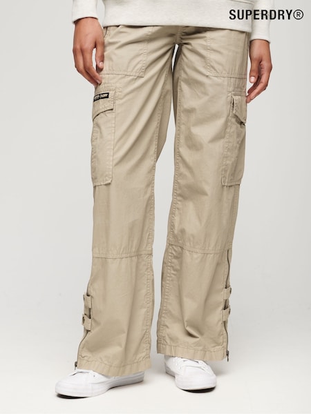 Superdry Low Rise Wide Leg Cargo Trousers (D59031) | 240 LEI