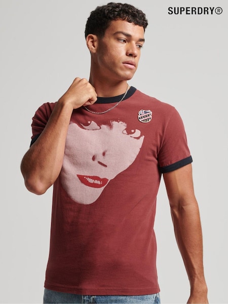 Superdry Ringspun Allstars KB 100% Cotton Graphic T-Shirt (D59088) | €46