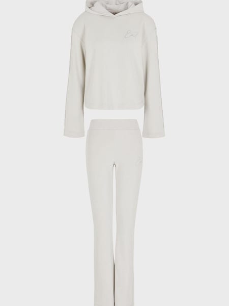 Emporio Armani EA7 Womens Stone Hooded Tracksuit (D59160) | €127