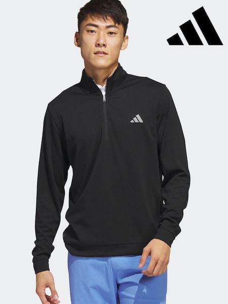 adidas Golf Elevated 1/4-Zip Black Sweatshirt (D59403) | €21