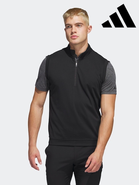Adidas Golf Elevated Quarter Zip Pullover Vest (D59404) | ‏226‏₪