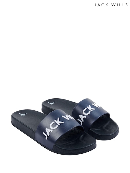 Jack Wills Blue Sliders (D59509) | OMR14