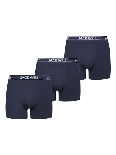 Синий - Jack Wills Daundley Boxers 3 Pack (D59521) | €40