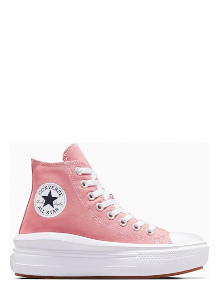 Converse Pink All Star Move High Top Trainers (D59703) | €51