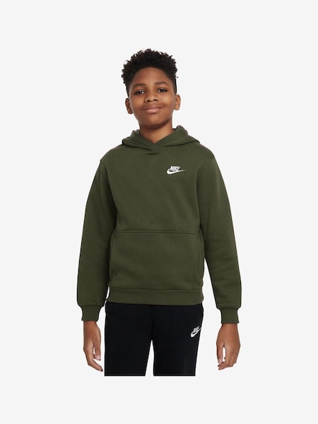 Nike Khaki Green Club Fleece Overhead Hoodie (D60239) | 125 zł