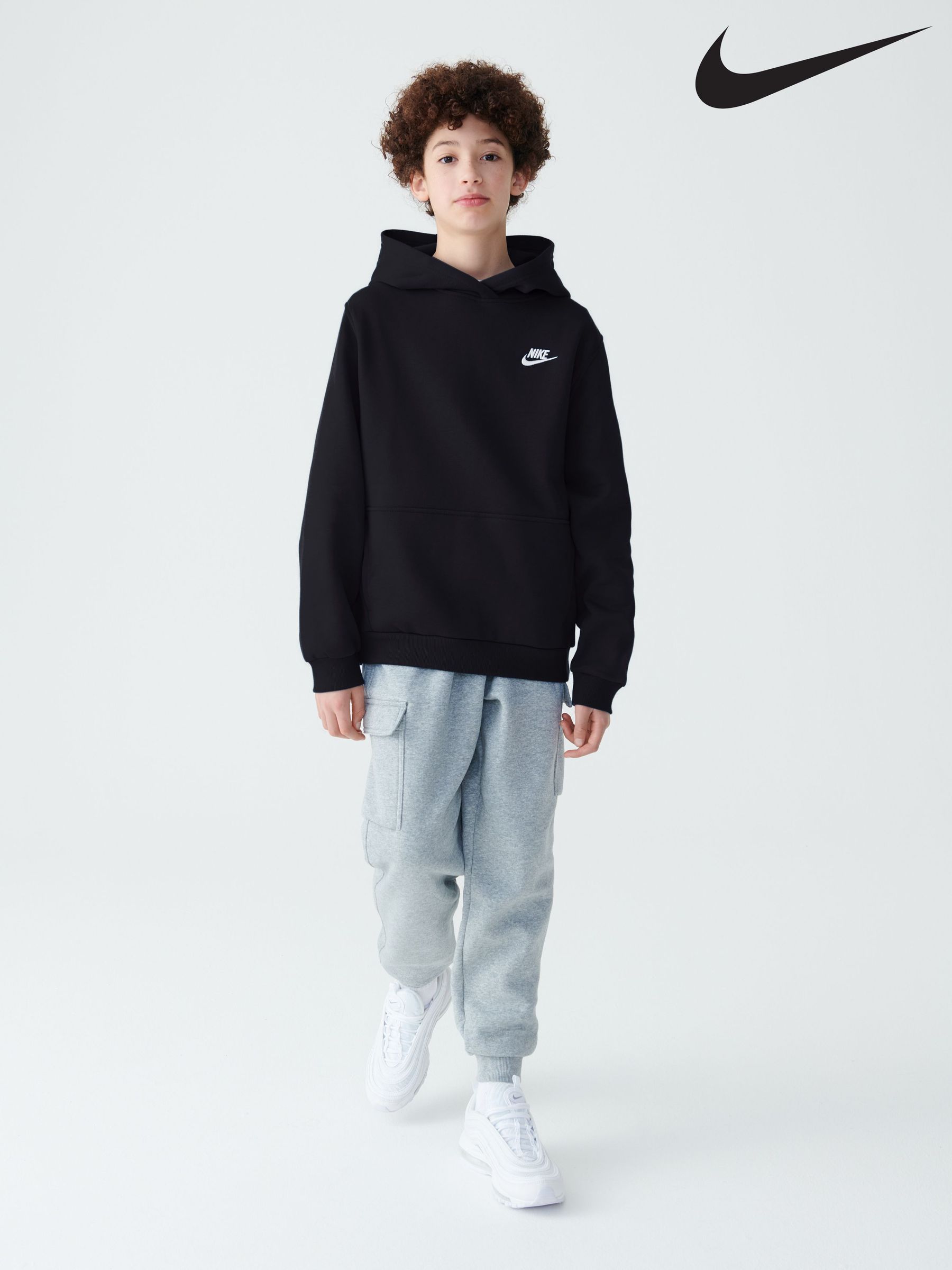 nike club cuffed hoodie
