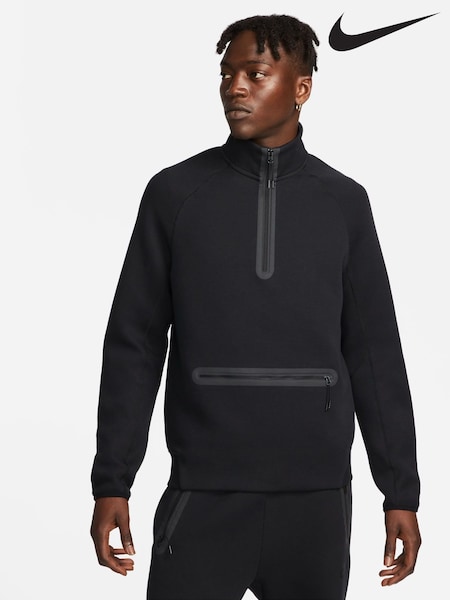 Nike Black Tech Fleece Half Zip Sweatshirt (D60350) | €70