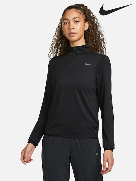 Черный - Nike Dri-FIT Swift Element UV Half Zip Running Top (D60560) | €33