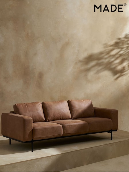 MADE.COM Tan Jarrod 3 Seater Sofa (D60705) | €2,015
