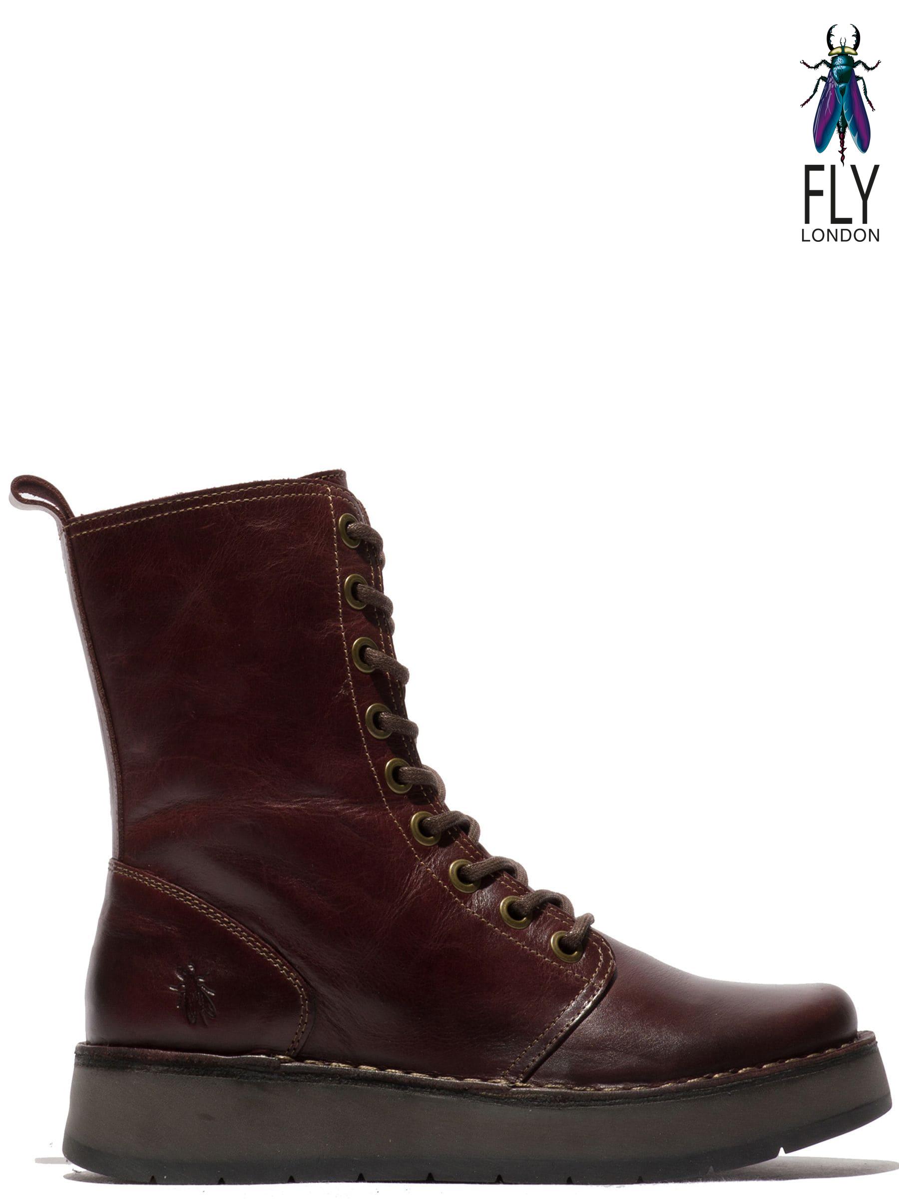 Women s Boots Fly London Lace Up Ankle Footwear Next Oman