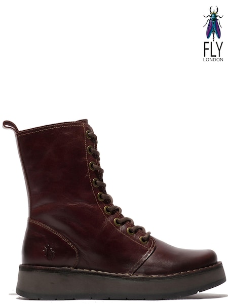 אדום - Fly London Rami Ankle Boots (D60900) | ‏779‏₪