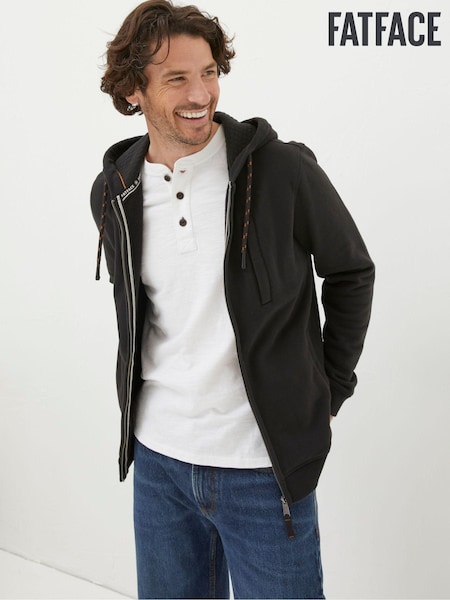 FatFace Brooke Black Zip-Up Hoodie (D60952) | €46