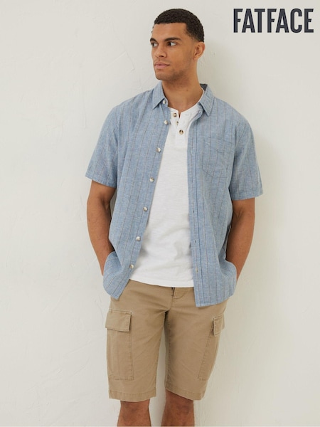 FatFace Blue Buriton Striped Shirt (D60969) | €27